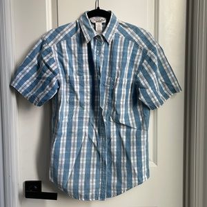 Vintage‎ 90’s denim plaid Shirt